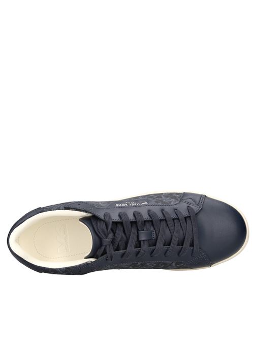 Sneakers model KEATING LACE UP in leather and eco-leather MICHAEL KORS | KEATING LACE UP LEATHER-EMPIRE MK SIG SMBLU